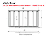 Leitner ACS ROOF Toyota 4Runner Roof Rack low profile no-drill platform rack, installed view 10