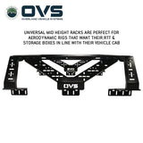 OVS Universal Mid-Height Bed Rack — Feature shot: side view