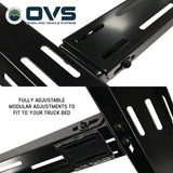 OVS Universal Mid-Height Bed Rack — Feature shot: adjustable crossbars