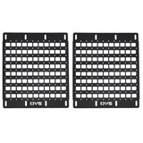 OVS Universal MOLLE Panels — Feature shot: pair of black aluminum MOLLE panels