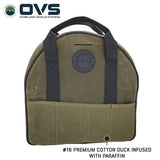 OVS Canyon Waxed Canvas Jumper Cable Bag — Feature shot: front view