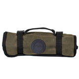 OVS Canyon Waxed Canvas Wrench Tool Roll — Feature shot: closed
