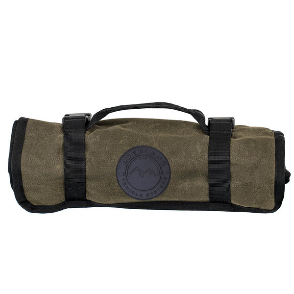 OVS Canyon Waxed Canvas Wrench Tool Roll — Feature shot: closed