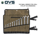 OVS Canyon Waxed Canvas Wrench Tool Roll — Feature shot: small 12-slot roll