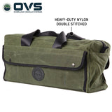 OVS Canyon Waxed Canvas Duffle Bag – Small — Feature shot: three-quarter view