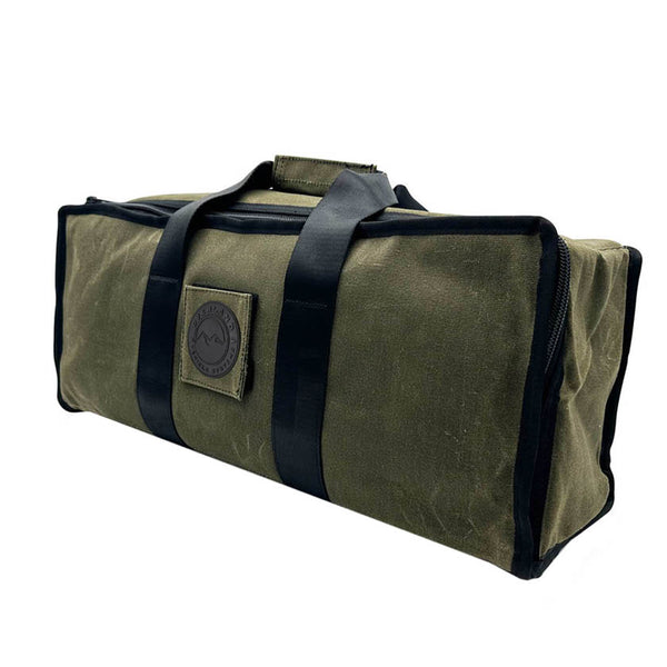 OVS Canyon Waxed Canvas Utility Bag — Feature shot: three-quarter view