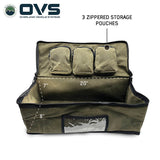 OVS Canyon Waxed Canvas Utility Bag — Feature shot: dimensions diagram