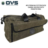 OVS Canyon Waxed Canvas Duffle Bag – Small — Feature shot: carry handle