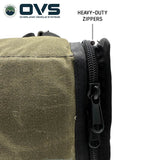 OVS Canyon Waxed Canvas Utility Bag — Feature shot: heavy-duty zipper