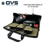 OVS Canyon Waxed Canvas Utility Bag — Feature shot: packed with recovery gear