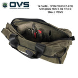 OVS Canyon Waxed Canvas Duffle Bag – Small — Feature shot: packed with gear
