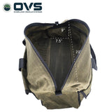 OVS Canyon Waxed Canvas Duffle Bag – Small — Feature shot: dimensions diagram