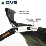 OVS Canyon Waxed Canvas 3-Bag Set – Small/Medium — Feature shot: heavy-duty zipper