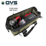 OVS Canyon Waxed Canvas All-Purpose Tool Bag — Feature shot: packed with gear