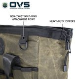 OVS Canyon Waxed Canvas All-Purpose Tool Bag — Feature shot: heavy-duty zipper