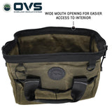 OVS Canyon Waxed Canvas All-Purpose Tool Bag — Feature shot: opened up