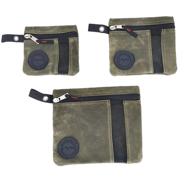 OVS Canyon Waxed Canvas 3-Bag Set – Small — Feature shot: all three pouches