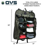 OVS Canyon Waxed Canvas Camping Gear Storage Bag — Feature shot: dimensions diagram