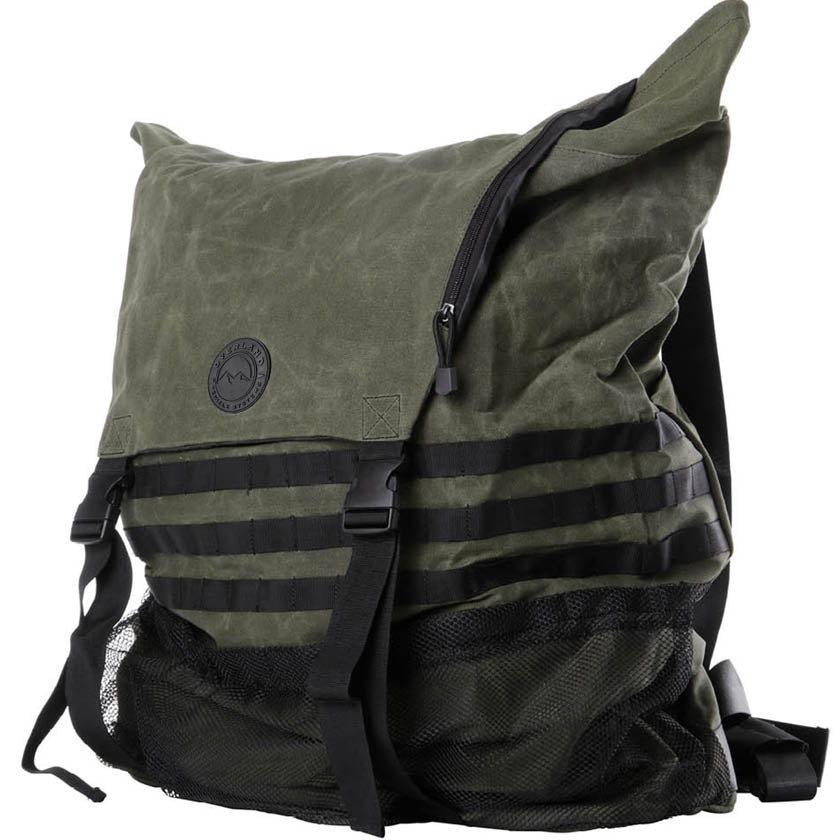 OVS Canyon Waxed Canvas Spare Tire Trash Bag – Extra Large — Feature shot: three-quarter view