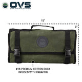 OVS Canyon Waxed Canvas Rolled First Aid Bag — Feature shot: back view