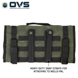 OVS Canyon Waxed Canvas Rolled First Aid Bag — Feature shot: back mounting straps