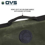 OVS Canyon Waxed Canvas Rolled First Aid Bag — Feature shot: carry handle