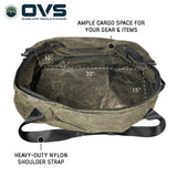 OVS Canyon Waxed Canvas Duffle Bag – Large — Feature shot: interior