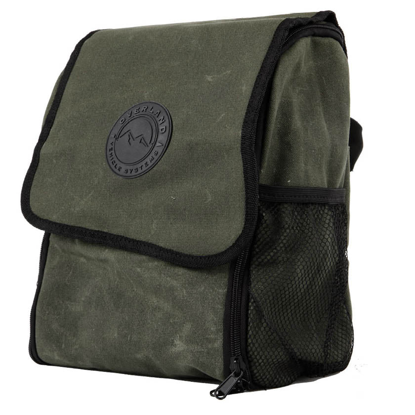 OVS Canyon Waxed Canvas Overnight Bag — Feature shot: closed