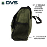 OVS Canyon Waxed Canvas Overnight Bag — Feature shot: side view