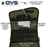 OVS Canyon Waxed Canvas Overnight Bag — Feature shot: hanger hook and mirror