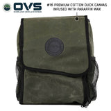 OVS Canyon Waxed Canvas Overnight Bag — Feature shot: front view