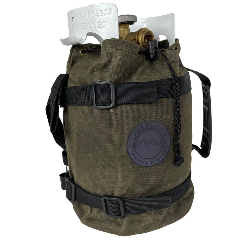 OVS Canyon Waxed Canvas Propane Bag — Feature shot: studio product view