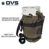 OVS Canyon Waxed Canvas Propane Bag — Feature shot: material close-up