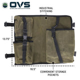 OVS Canyon Waxed Canvas Recovery Wrap — Feature shot: dimensions diagram