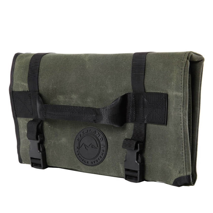 OVS Canyon Waxed Canvas Rolled General Tool Bag — Feature shot: three-quarter view