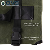 OVS Canyon Waxed Canvas Rolled General Tool Bag — Feature shot: heavy-duty buckle