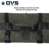 OVS Canyon Waxed Canvas Rolled General Tool Bag — Feature shot: carry handle