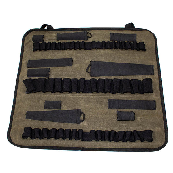 OVS Canyon Waxed Canvas Rolled Socket Organizer — Feature shot: front view