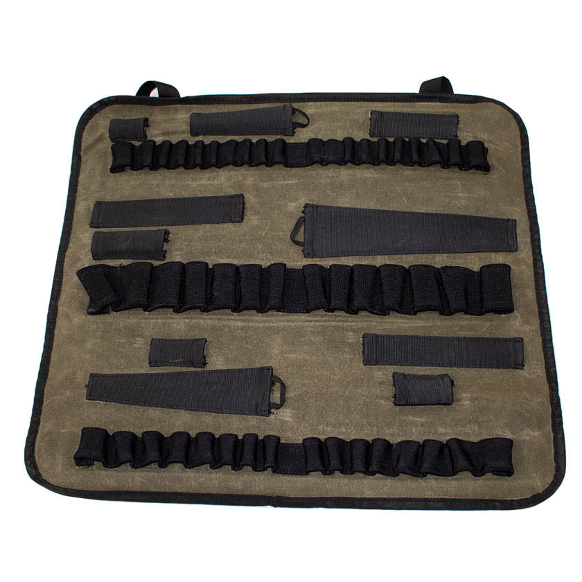 OVS Canyon Waxed Canvas Rolled Socket Organizer — Feature shot: front view