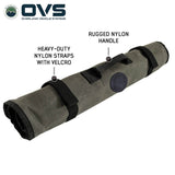 OVS Canyon Waxed Canvas Rolled Socket Organizer — Feature shot: closed