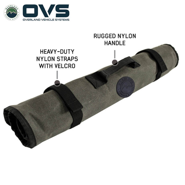 OVS Canyon Waxed Canvas Rolled Socket Organizer — Feature shot: closed