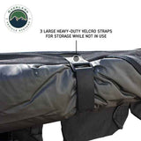 OVS XD Nomadic 180 Awning — Feature shot: heavy-duty hook-and-loop straps that hold the folded awning closed