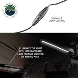 OVS XD Nomadic 180 Awning — Feature shot: dimmable LED light control