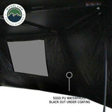 OVS XD Nomadic 180 Awning Wall — Feature shot: 5000 PU blackout undercoat