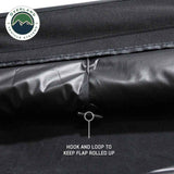 OVS XD Nomadic 180 Awning Wall — Feature shot: hook and loop to keep flaps rolled up