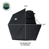 OVS XD Nomadic 270 Awning & Wall Kit Combo — Feature shot: 125 sq ft coverage diagram