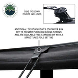 OVS XD Nomadic 270 Awning & Wall Kit Combo — Feature shot: tie-down points that anchor the poles and shed rainwater