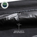 OVS XD Nomadic 270 Awning Walls with Blackout — Feature shot: hook and loop to keep flaps rolled up