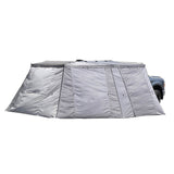 OVS XD Nomadic 270 Awning Walls with Blackout — Feature shot: Grey Hex walls fully enclosing the awning