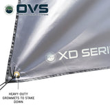 OVS XD Nomadic 270 Awning Walls with Blackout — Feature shot: heavy-duty grommets to stake the walls down